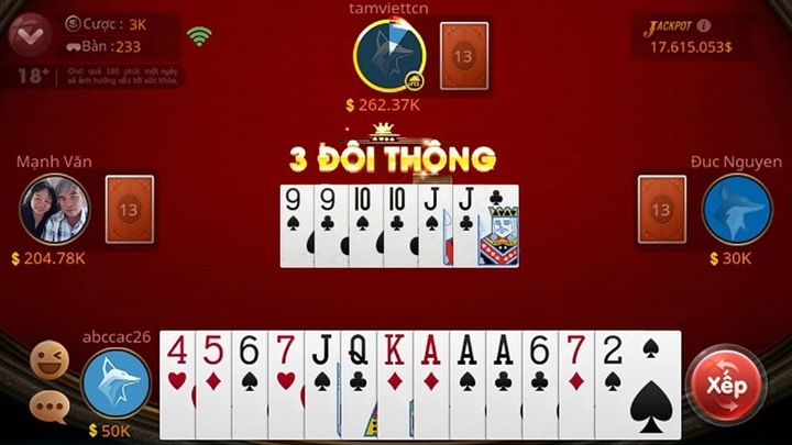 Chia sẻ luật chơi Tiến lên đếm lá kiếm tiền online 