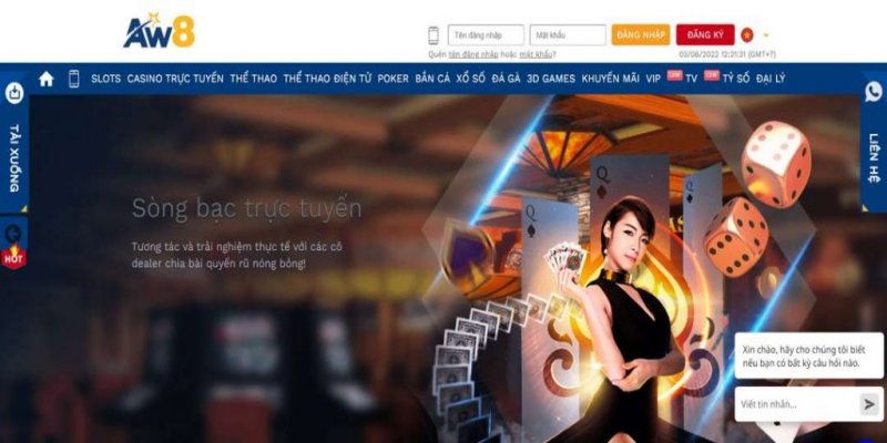 Các sản phẩm cá cược Hot Nhất đang có tại Aw8